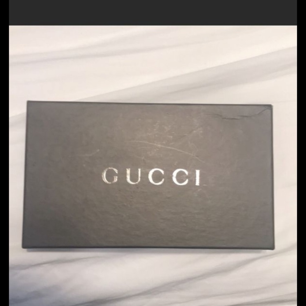 Empty Gucci wallet box